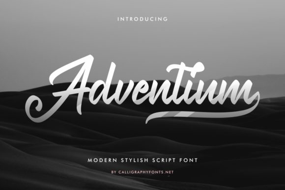 Adventium: Elevate Your Brand with This Dazzling Script Font