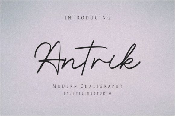 Antrik: A Handwritten Font for Elegant Editorial Design