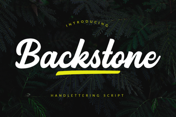 Backstone: A Bold Script for Creative Projects