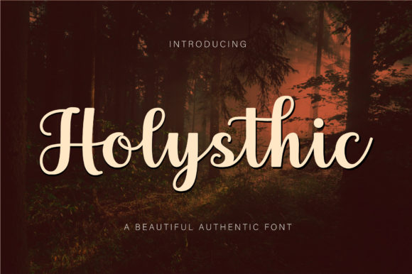 Discover Holysthic: A Handwritten Font for Modern Web Design