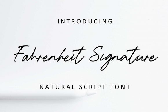 Enhance Your Brand with Fahrenheit Signature Font