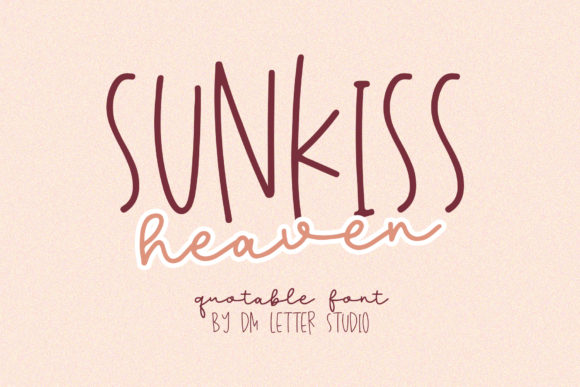 Enhance Your Editorial Design with Sunkiss Heaven Font