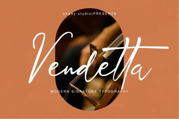 Exploring Vendetta Signature: A Refined Script Font for Branding