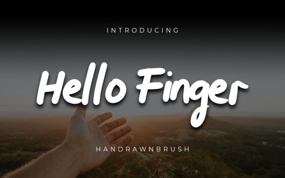 Hello Finger: A Charming Handwritten Font for Crafters