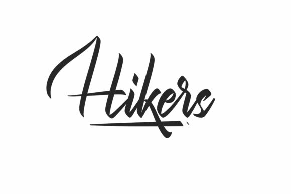 Hikers: A Handwritten Font for Editorial Elegance