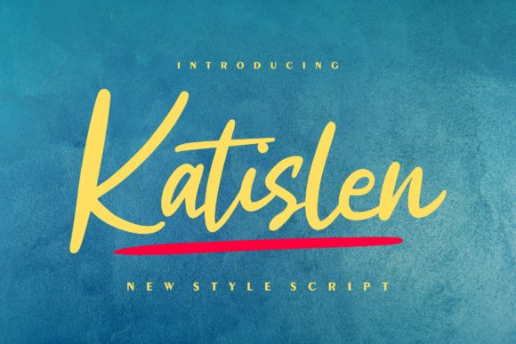 Katislen: A Script Amp Font for Modern Design