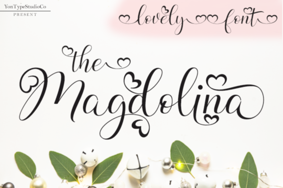 Magdolina: A Romantic Script Font for Web Design