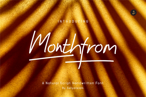 Monthfrom: A Handwritten Font for Adventurous Web Design