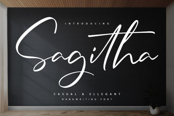 Sagitha: A Graceful Script Font for Creative Branding