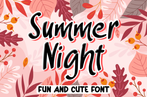 Summer Night: A Playful Handwritten Font for Engaging Campaigns