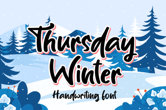 Thursday Winter: A Charming Handwritten Font for Crafters