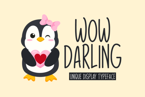 Transform Your Brand with Wow Darling: A Simple, Charming Font